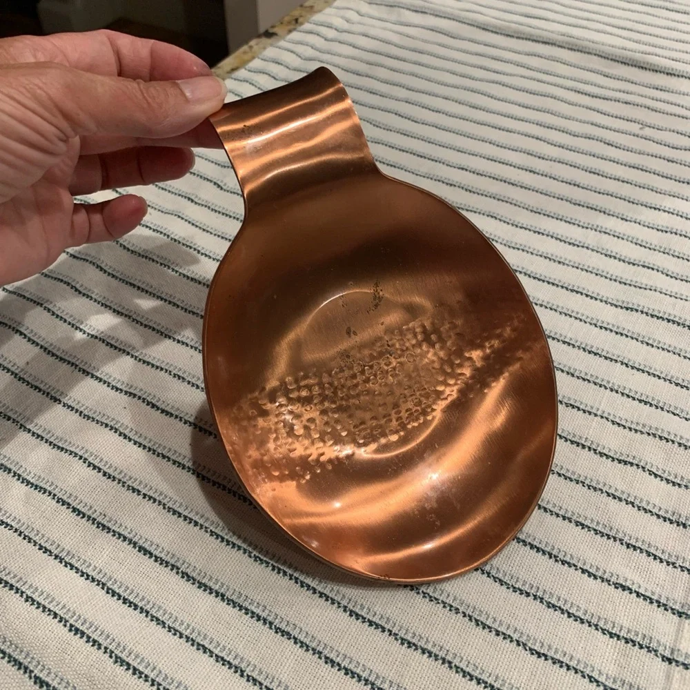 Textured Copper Spoon Rest